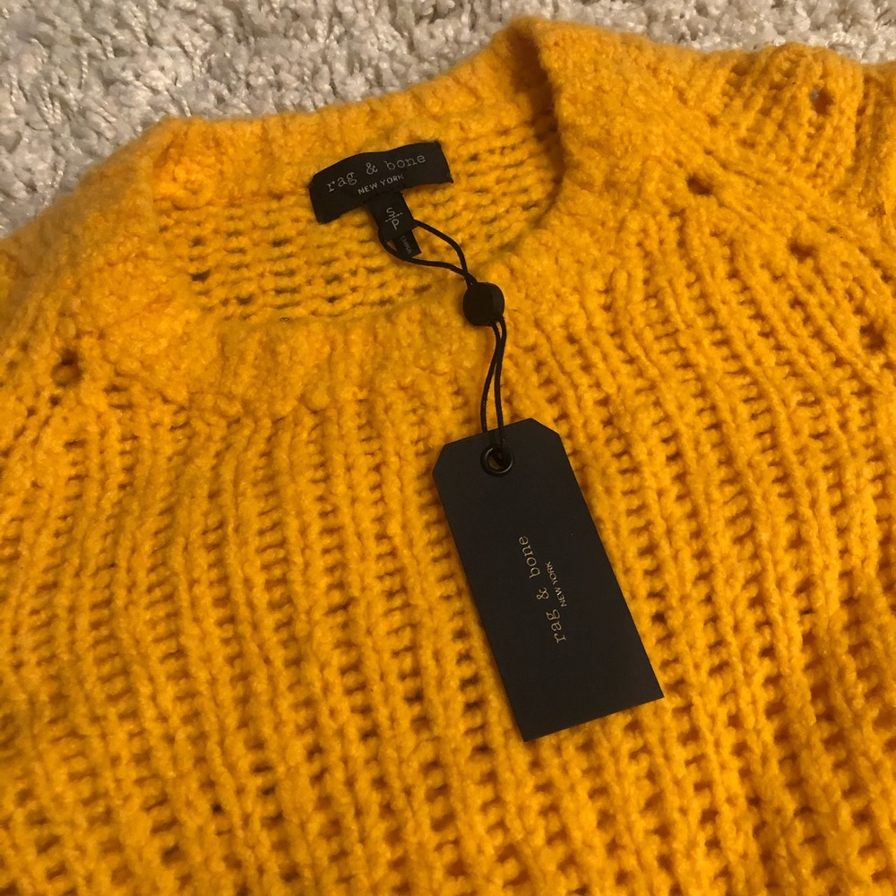NWT β¨ rag & bone Arizona Crew Neck Sweater - Picture 3 of 7